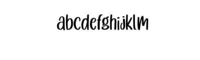 Cuttie Beary.ttf Font LOWERCASE