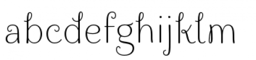 Culinary Light Font LOWERCASE
