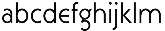 Curwen Sans Regular Font LOWERCASE