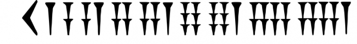 CUNEIFORM, An Ancient Typeface Font OTHER CHARS