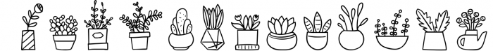 Cute Elements Bundle - Over 1,000 Decorative Doodles 18 Font UPPERCASE