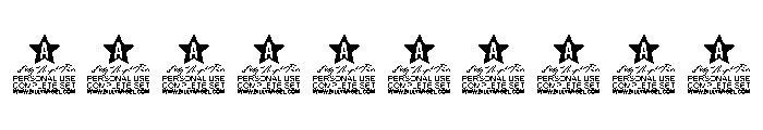 CUBE TYPE PERSONAL USE Black Font OTHER CHARS