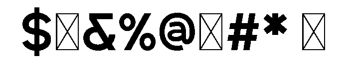 Cuaniex Trial Regular Font OTHER CHARS