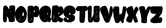 Cubby Brush Font UPPERCASE