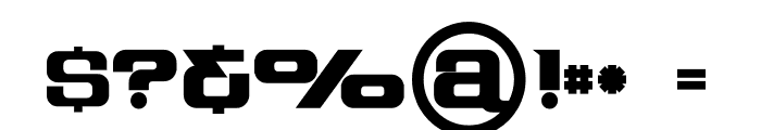 Cube Bold Font OTHER CHARS