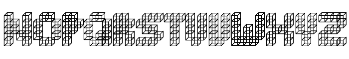 Cube Toss Font UPPERCASE
