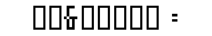 Cube12bit Font OTHER CHARS