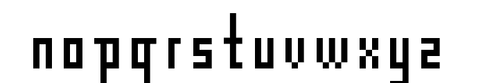 Cube12bit Font LOWERCASE