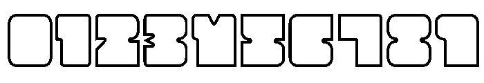 Cubesity Rounded Outline v2 Font OTHER CHARS