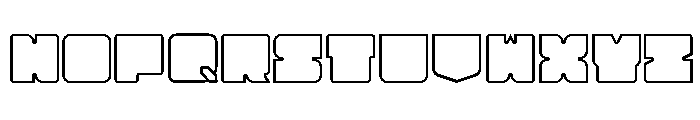 Cubesity Rounded Outline v2 Font UPPERCASE