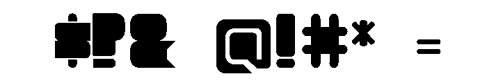 Cubesity Rounded v2 Font OTHER CHARS