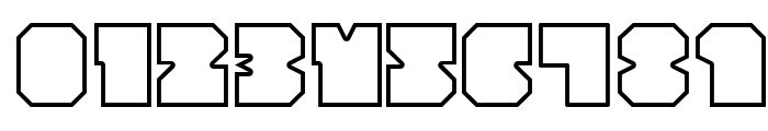 Cubesity outline Font OTHER CHARS