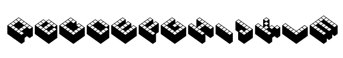 Cubicle Font UPPERCASE