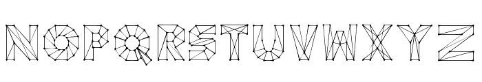 Cubism Connect Regular Font UPPERCASE