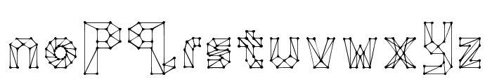 Cubism Connect Regular Font LOWERCASE