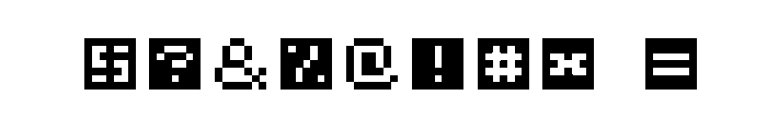 Cubixcode Font OTHER CHARS