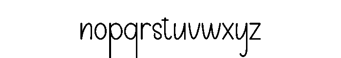 Cupcake Handmade Font LOWERCASE