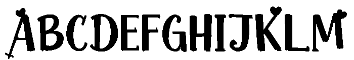 Cupid Love PERSONAL USE ONLY! Font UPPERCASE