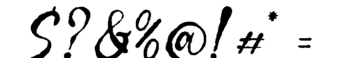 Curiousity Reuis Font OTHER CHARS