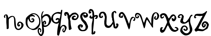Curly Coryphaeus Font LOWERCASE