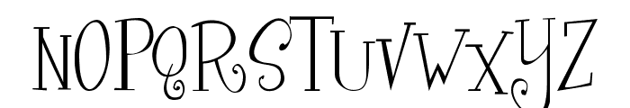 Curly Cue Font UPPERCASE