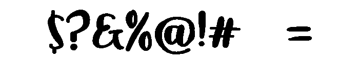 Curly Instan Font OTHER CHARS