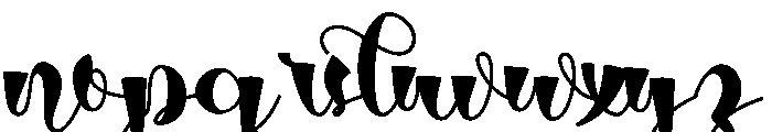 Curly Rose Demo Font LOWERCASE
