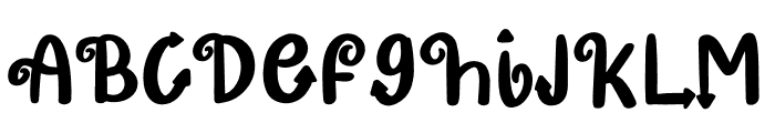 Curly Witch Font UPPERCASE