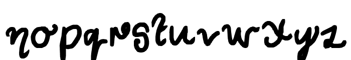 Curly Wurly Font LOWERCASE