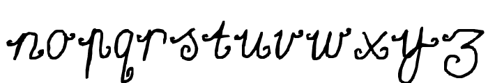 Curly twirly Font LOWERCASE