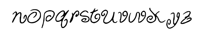 CurlyCuties Font LOWERCASE