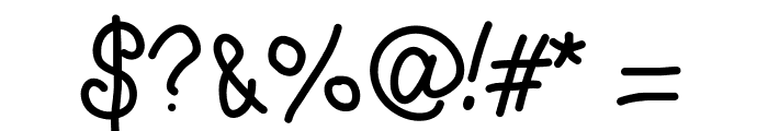 CurlyLetters Font OTHER CHARS