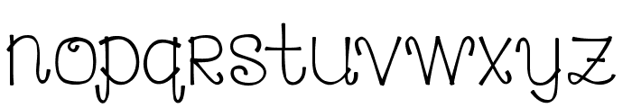 CurlyLou Font LOWERCASE