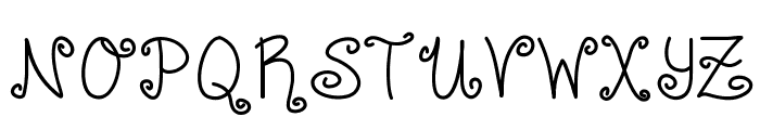 CurlyShirley Font UPPERCASE