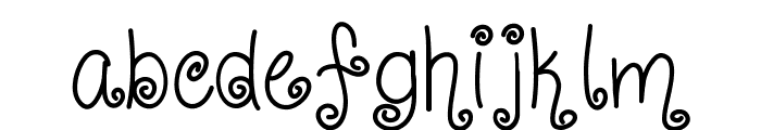 CurlyShirley Font LOWERCASE