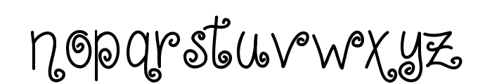 CurlyShirley Font LOWERCASE