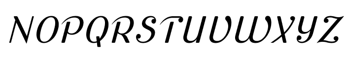 Cursive Sans Book Font UPPERCASE