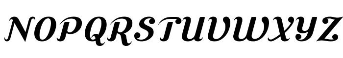 Cursive Serif Bold Font UPPERCASE