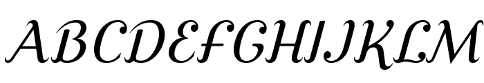 Cursive Serif Book Font UPPERCASE