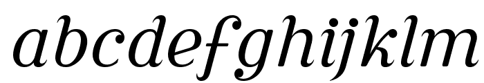 Cursive Serif Book Font LOWERCASE
