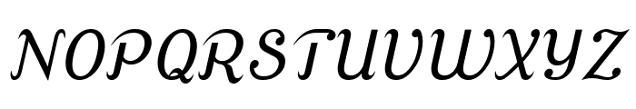Cursive Serif Font UPPERCASE