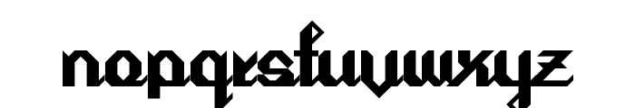 Cursivertex Regular Font LOWERCASE