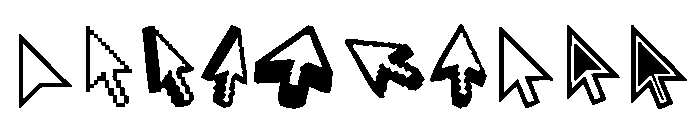 Cursors Font OTHER CHARS