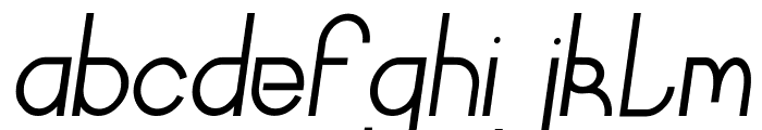 Curvada Italic Font LOWERCASE
