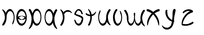Curves Font LOWERCASE