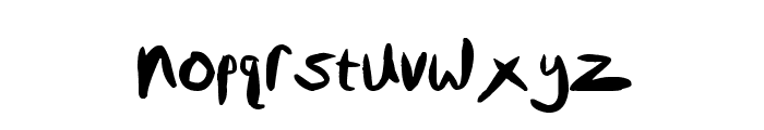 Custom Handwriting #1 Font LOWERCASE
