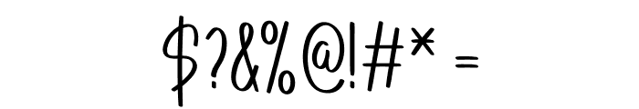 Customer Font OTHER CHARS