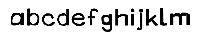 Cut Out PG Font LOWERCASE