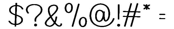 Cute Animal1 Font OTHER CHARS