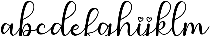 Cute Butterfly Font LOWERCASE